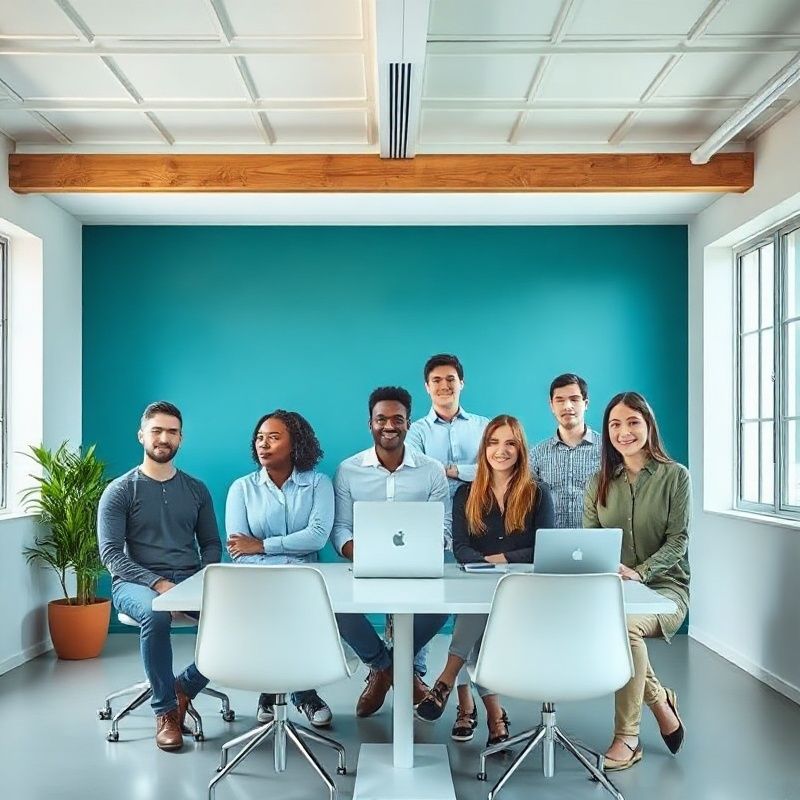Team von Learningdigest in einem hellen Münchner Studio